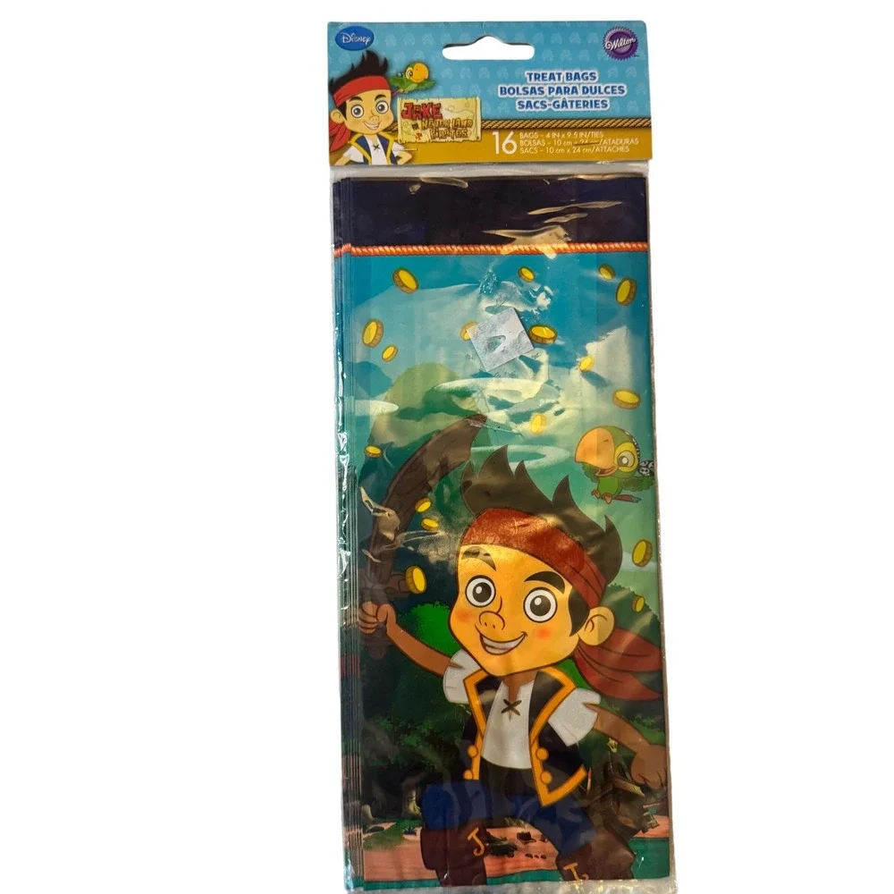 Disney Jake and the Never Land Pirates Party Supplies Favor Bags Game Set New